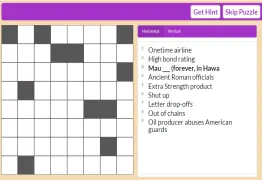 Online crossword puzzles